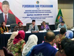 Nusron Wahid Lakukan Pembinaan di Kanwil BPN Provinsi Maluku Utara