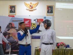 Honda Edukasi Keselamatan Berkendara Pelajar SMK Negeri 1 Limboto Gorontalo