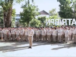 Kepala Kantor dan Pejabat Pengawas Kantah Manado Ikut Upacara di Kanwil BPN Sulut