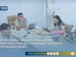 Kantah Minahasa Lakukan Ekpose Hasil Peneltian atas Permohonan Penggantian Sertipikat Pengganti serta Pembukaan Blokir