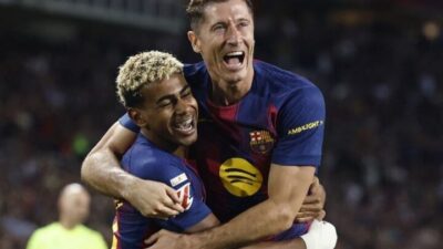 Robert Lewandowski Pahlawan Kemenangan Barcelona atas Atletico Madrid