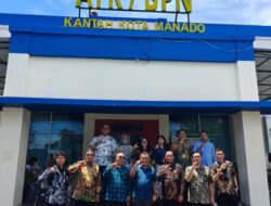 Kantah Kota Manado dan Tim Mahkamah Agung Bahas Penyusunan Naskah Urgensi Perubahan PP Nomor 5 Tahun 2019