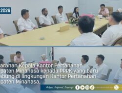 Kepala Kantah Minahasa Berikan Pengarahan Khusus kepada PPPK Baru