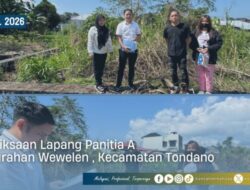 Akselerasi Sertifikasi Tanah, Panitia A Kantah Minahasa Tinjau Lokasi di Kelurahan Wewelen