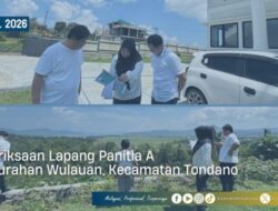 Panitia A Kantah Minahasa Tinjau Lapang di Kelurahan Wulauan